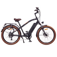 NCM Miami Cruiser Electric Bike, E-Bike, 250W-500W, 48V 16Ah 768Wh [Black 26]