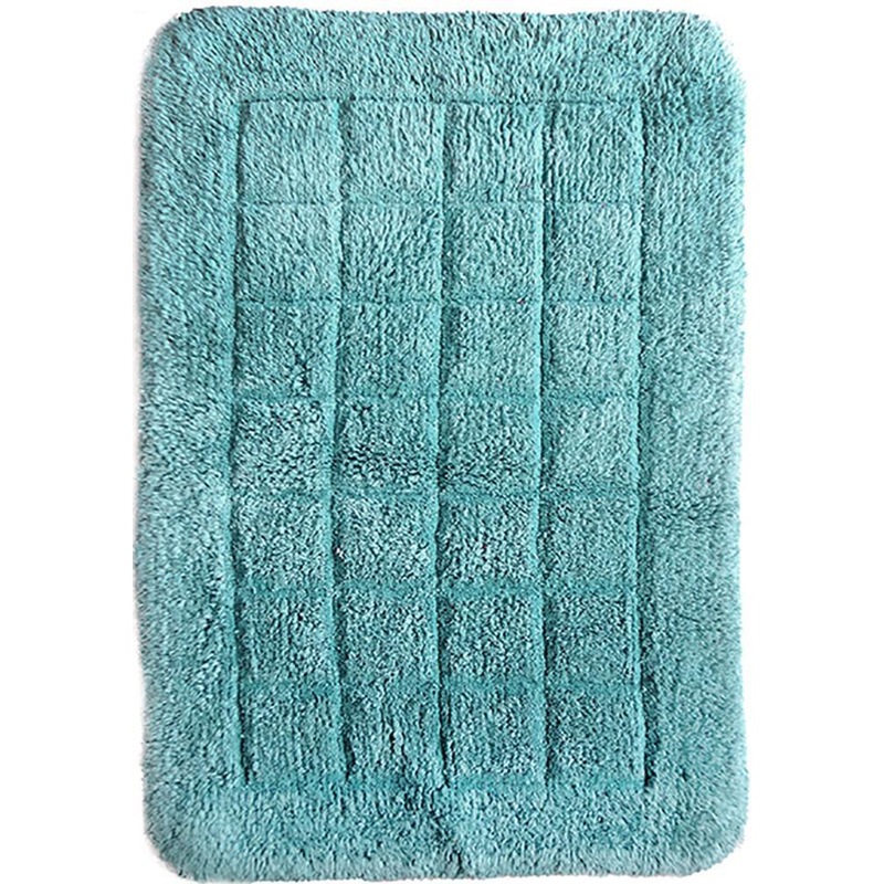 Buy Cotton Bath Mat Aqua MyDeal