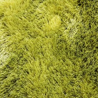 Satin Lime Green Large Shag Mat 70x130cm