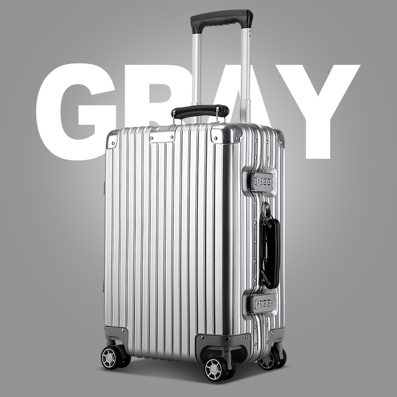 Large cheap aluminium suitcase