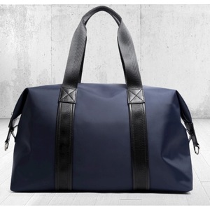 Bopai Luxury Business Style Leather & Microfibre Duffel Bag Waterproof Luggage Bag Crossbody Travel Bag B5432 Blue