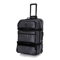 Granite Gear Water-Resistant Luggage Wheeled Duffle Lightweight With Big Wheels SofeCase Check In Large Travel Suitcase G8500C Dark Grey