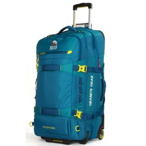 Granite Gear Water-Resistant Wheeled Duffle Bag with Backpack Strap C Check-In Luggage Tote Softcase