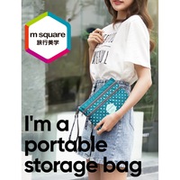 M Square Portable Handbag Lightweight Travel Bags Women Weekender Travel Storage Bag Star Blue