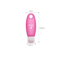 MSQUARE 98ml leakage proof travel silicone squeezable bottle for cosmetic-pink