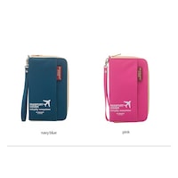MSQUARE multinational colorful traveling passport wallet bag short version-pink