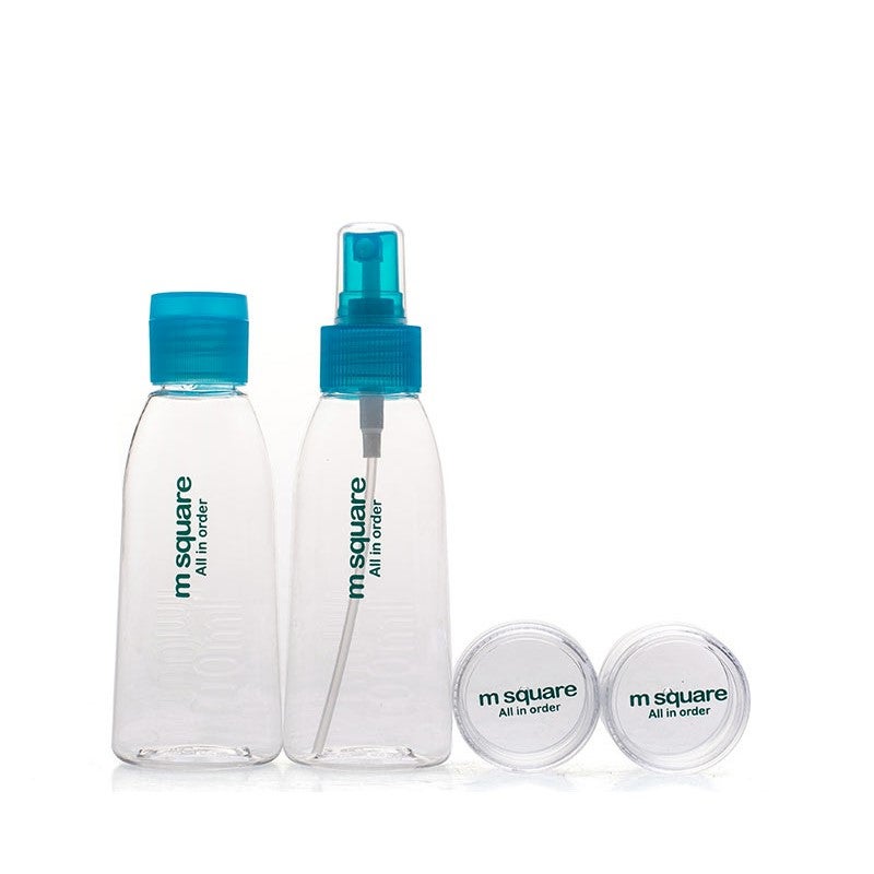 MSQUARE travel set plastic liquid cosmetic squeeze bottle-4 Pieces