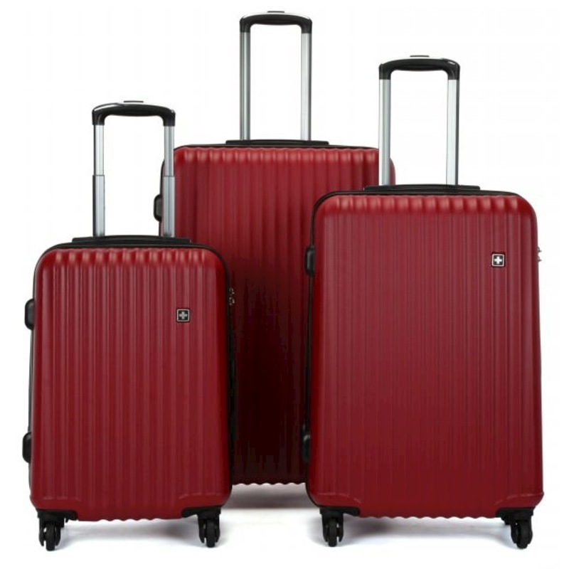 Buy Swiss Luggage Suitcase Lightweight with TSA locker 4 wheels 360 ...