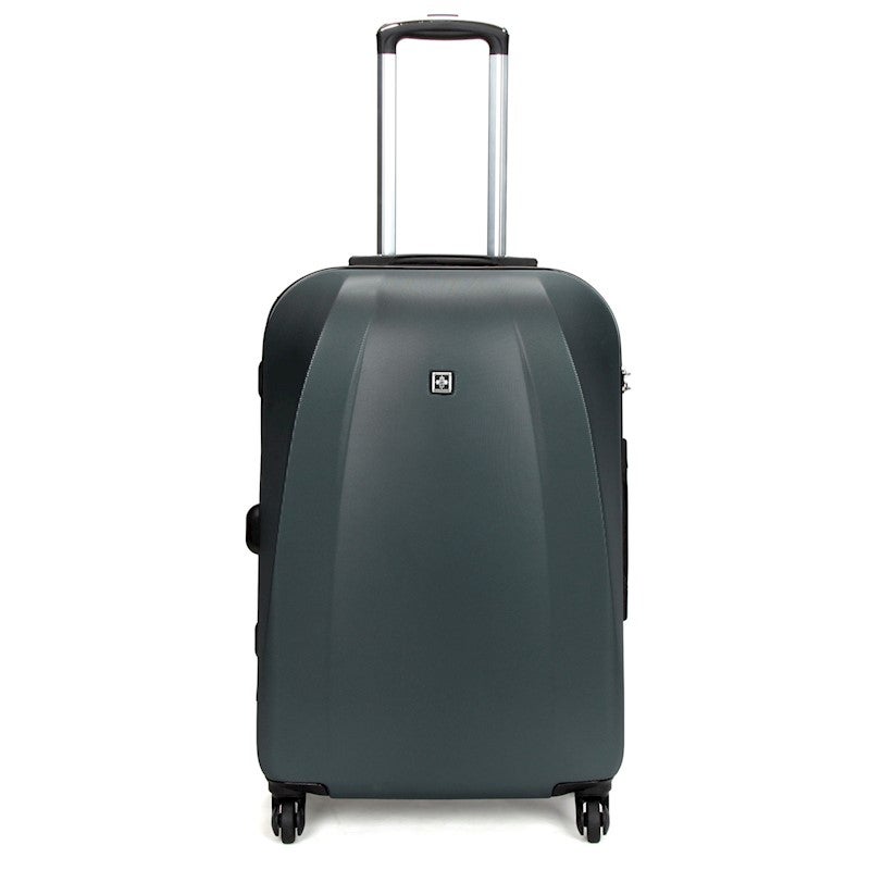 Swiss Luggage Suitcase Lightweight with TSA locker 4 wheels 360 degree rolling HardCase SN6104A-grey