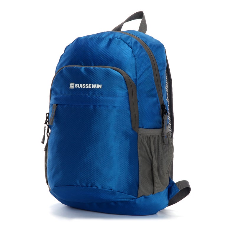 SUISSEWIN Swiss waterproof Folding Backpack Kids Daily backpack Travel Shoulder Bag SNK2308 Blue
