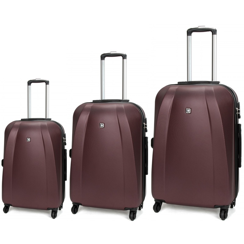 Buy SWISS Luggage Suitcase Lightweight with TSA locker 4 wheels 360