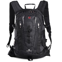 Swisswin Swiss waterproof 15.6" laptop  Backpack School backpack  Travel Backpack SW9972 Black