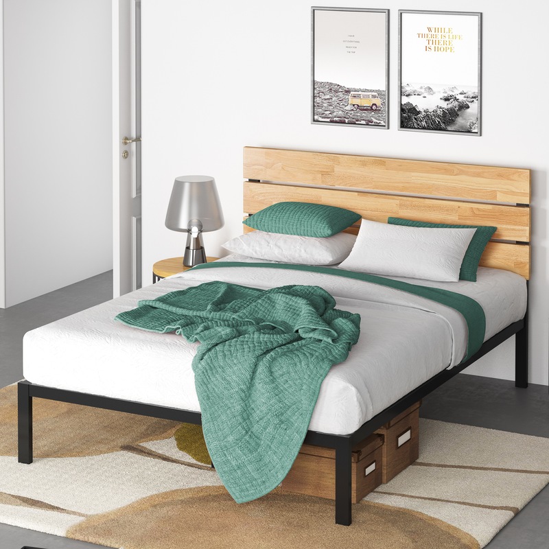 Zinus Sonoma Industrial Wood & Metal Bed Frame Buy King Size Bed