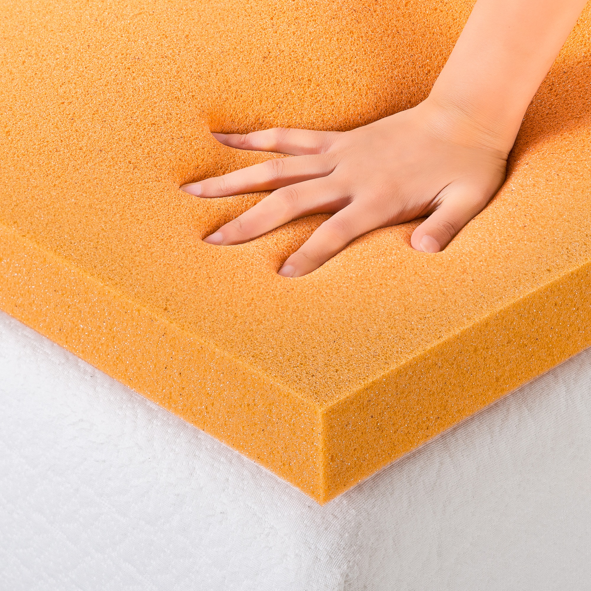 Zinus 5cm COOL Antimicrobial Copper Infused Memory Foam Mattress Topper