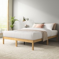 Zinus Bamboo Wooden Bed Frame Platform Base