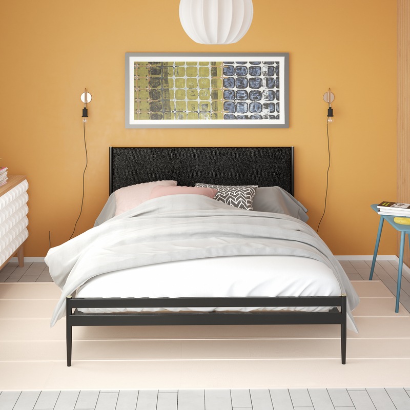 Buy Zinus Clarissa Bed Frame Set Modern Sleek Metal Bedframe Green Tea Memory Foam Mattress MyDeal