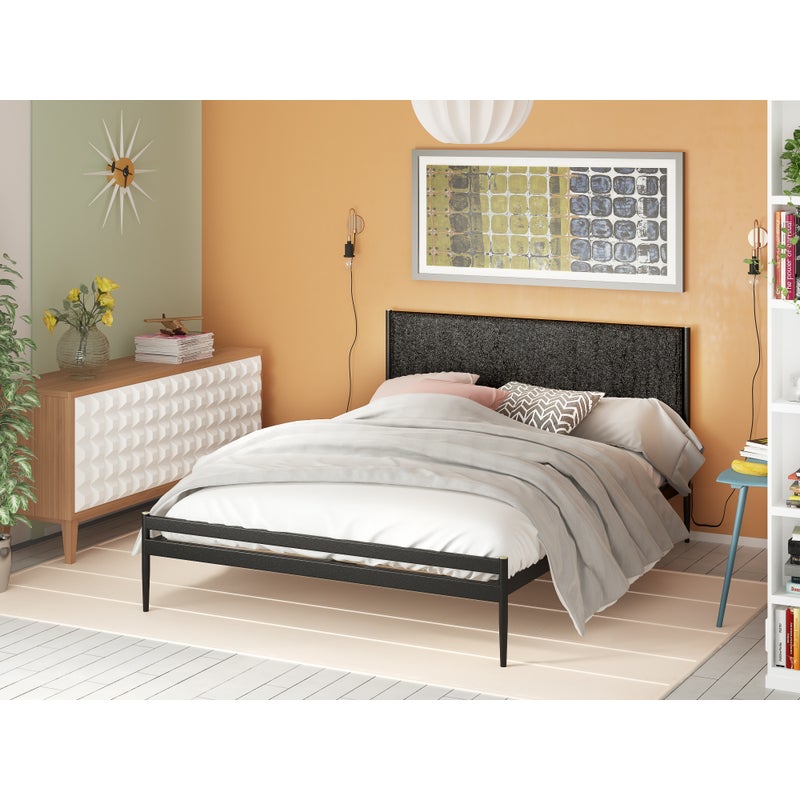 Zinus Clarissa Double Metal Bed Frame, What To Use Clean Fabric Headboard