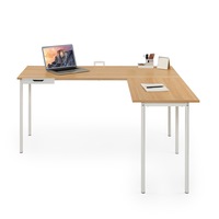 Zinus L-Shaped Corner Office Desk Laptop Computer Study Student Workstation Table