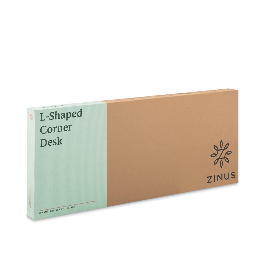 Zinus Computer Desk L-Shaped Corner Home Office Study Desk Laptop Workstation