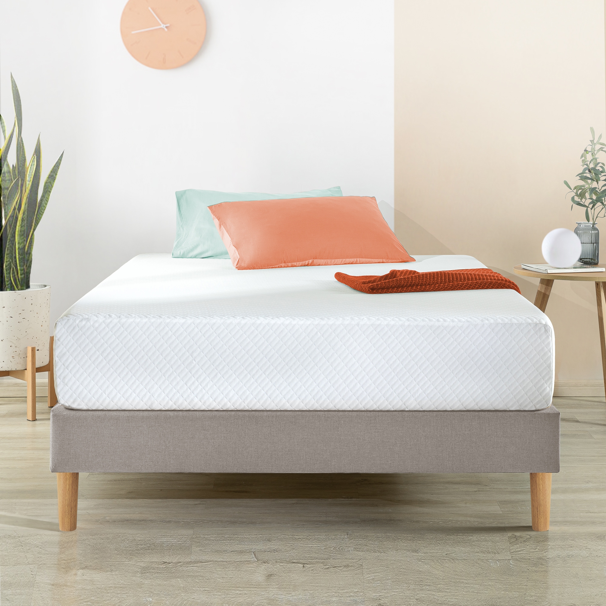 Buy Zinus Mattress With 7-Zone Green Tea Pressure Relief Memory Foam ...