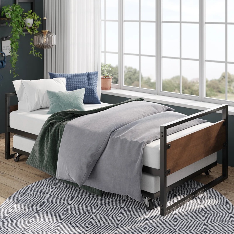 Buy Zinus Premium Daybed and Trundle Bed Frame Set / Daytime