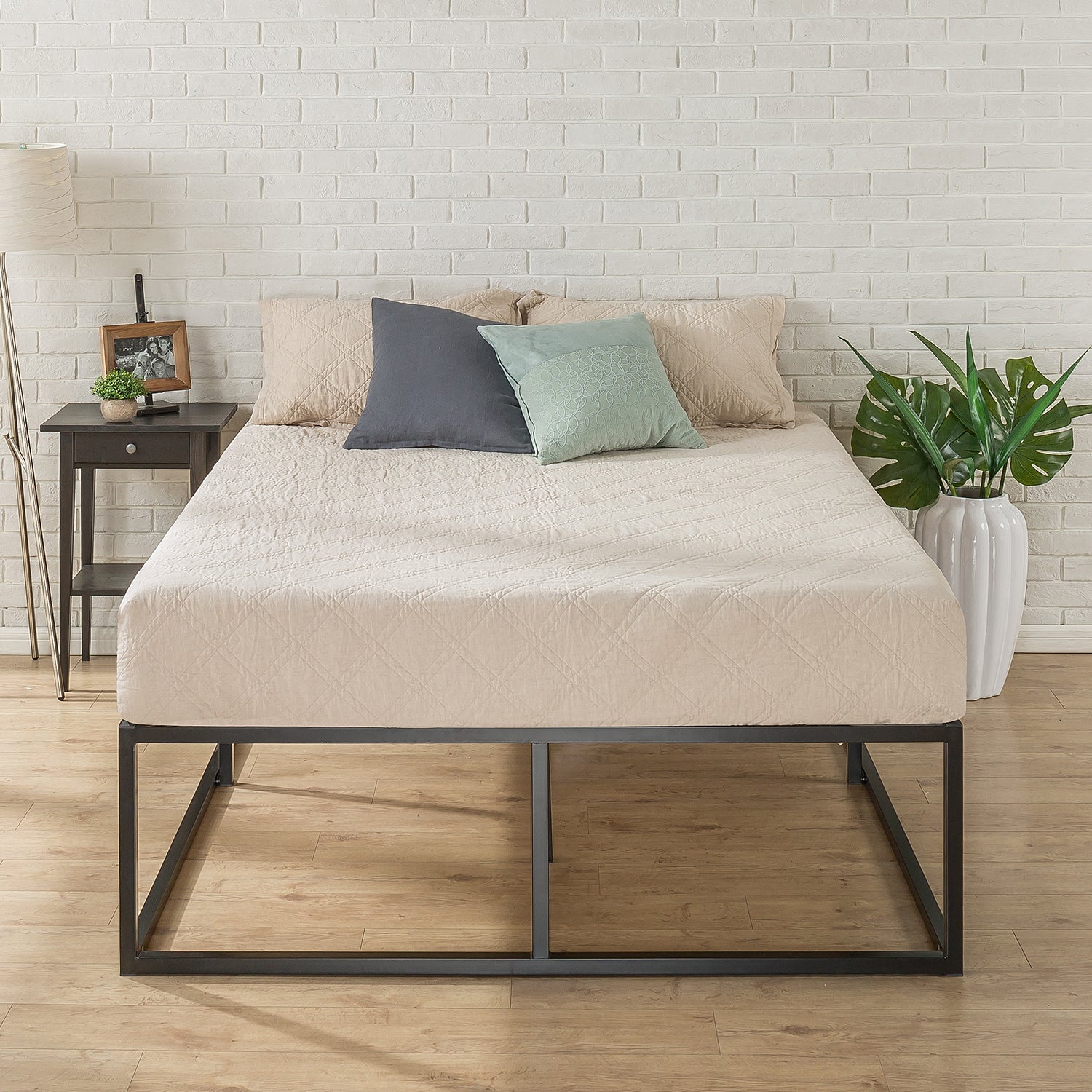 Zinus Extra High 45cm Metal Bed Base Underbed Storage - Single, Double, Queen & King