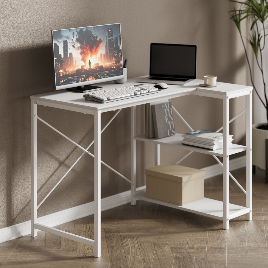 Zinus Computer Desk 101cm L shape Home Office Storage Laptop