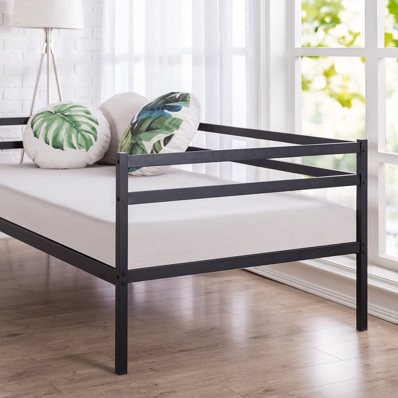 Buy Zinus Marie Split Rail Premium Daybed Frame Black Metal - Single ...