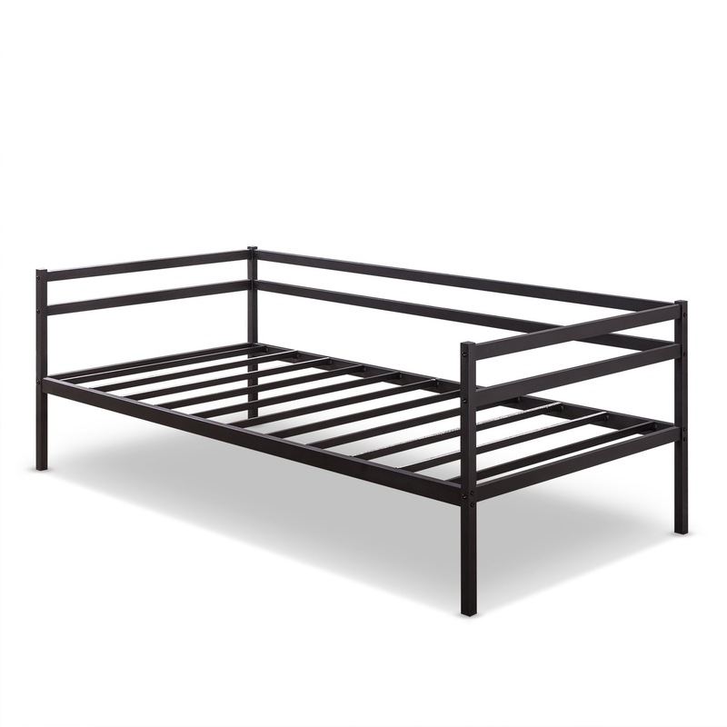 Buy Zinus Marie Split Rail Premium Daybed Frame Black Metal - Single ...