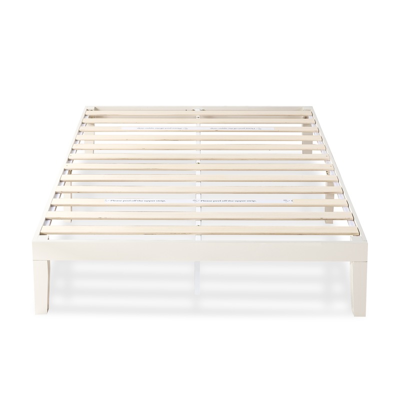 Buy Zinus Moiz White Timber Wood Bed Frame Double, Queen, King Single