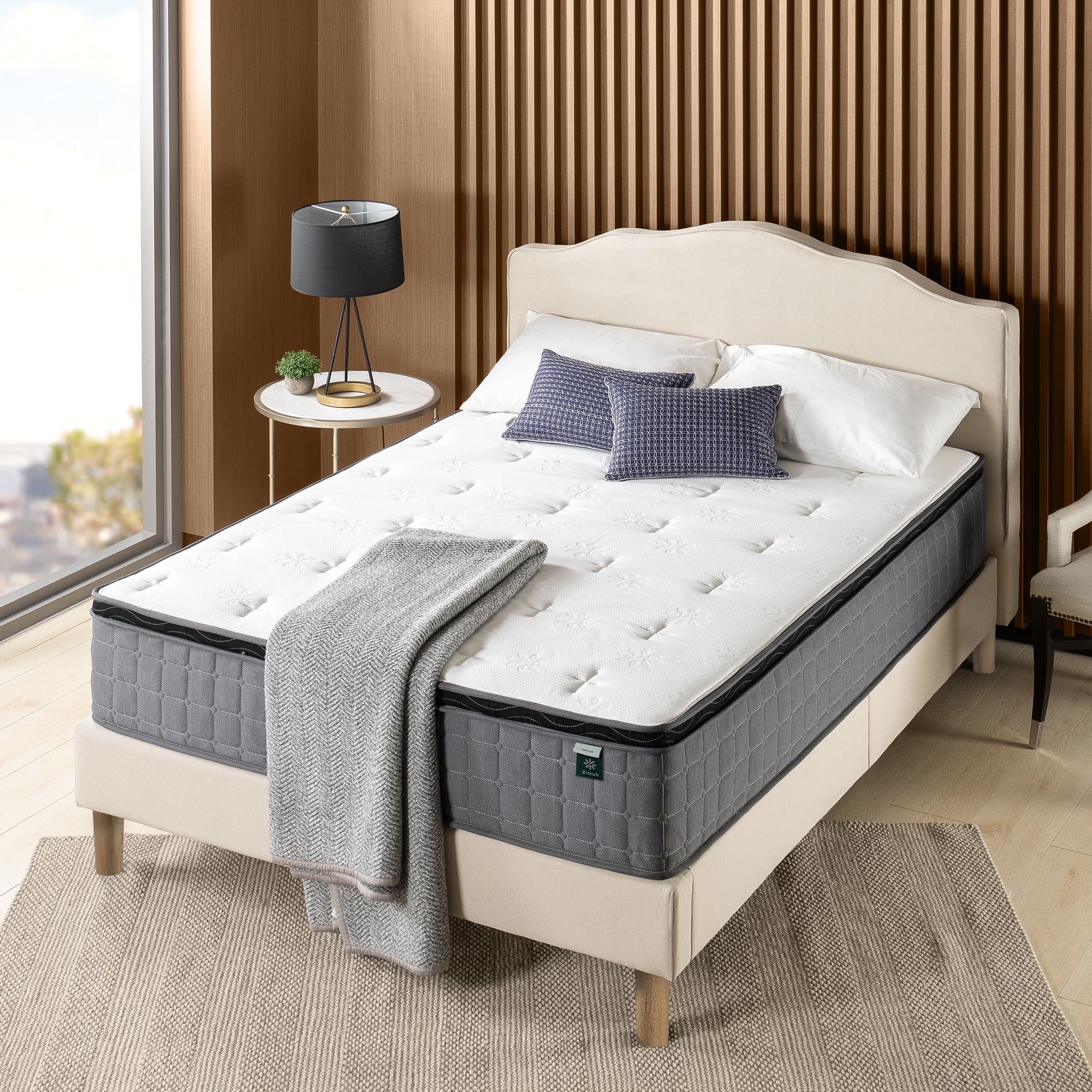 Zinus Pocket Spring Gel Memory Foam Bed Boxtop Mattress in a Box 25cm