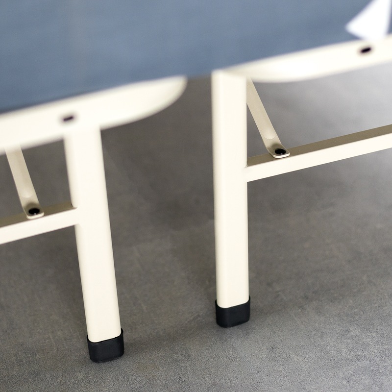 Buy Zinus Smartbase Premium White Metal Folding Bed Frame MyDeal