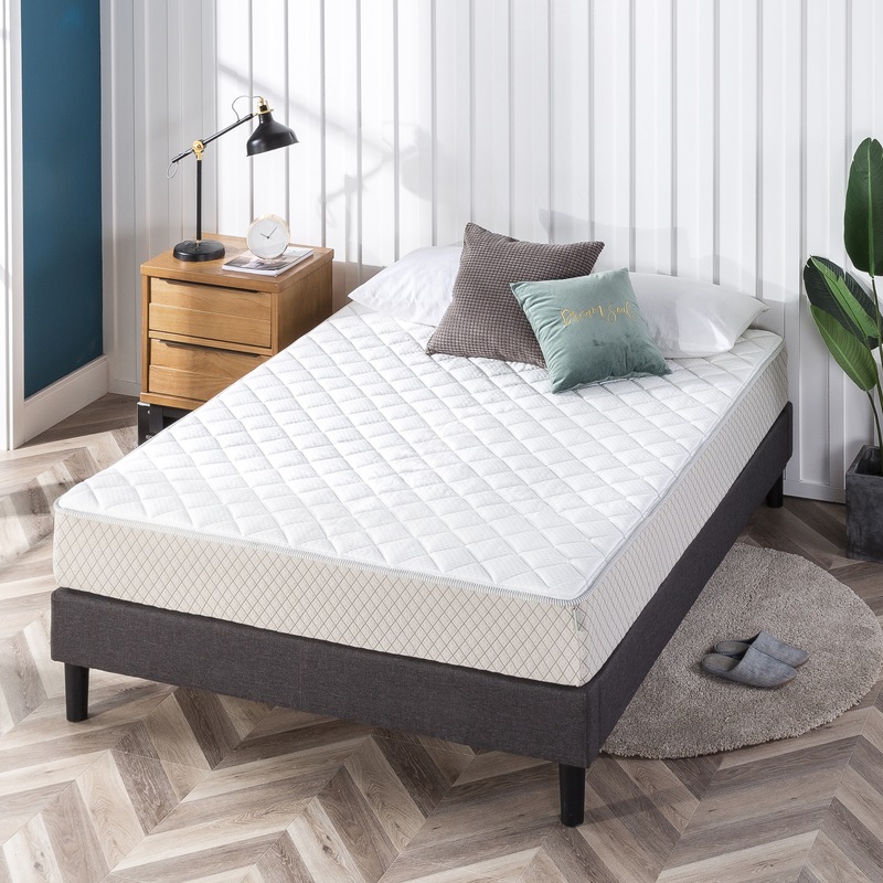 Zinus Quilted Mattress Rejuvenator Foam and Fiber Mattress Protector