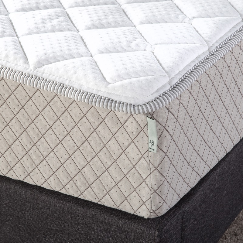Zinus Quilted Mattress Rejuvenator Foam and Fiber Mattress Protector