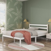 Zinus Robin Bamboo Timber Bed Frame White