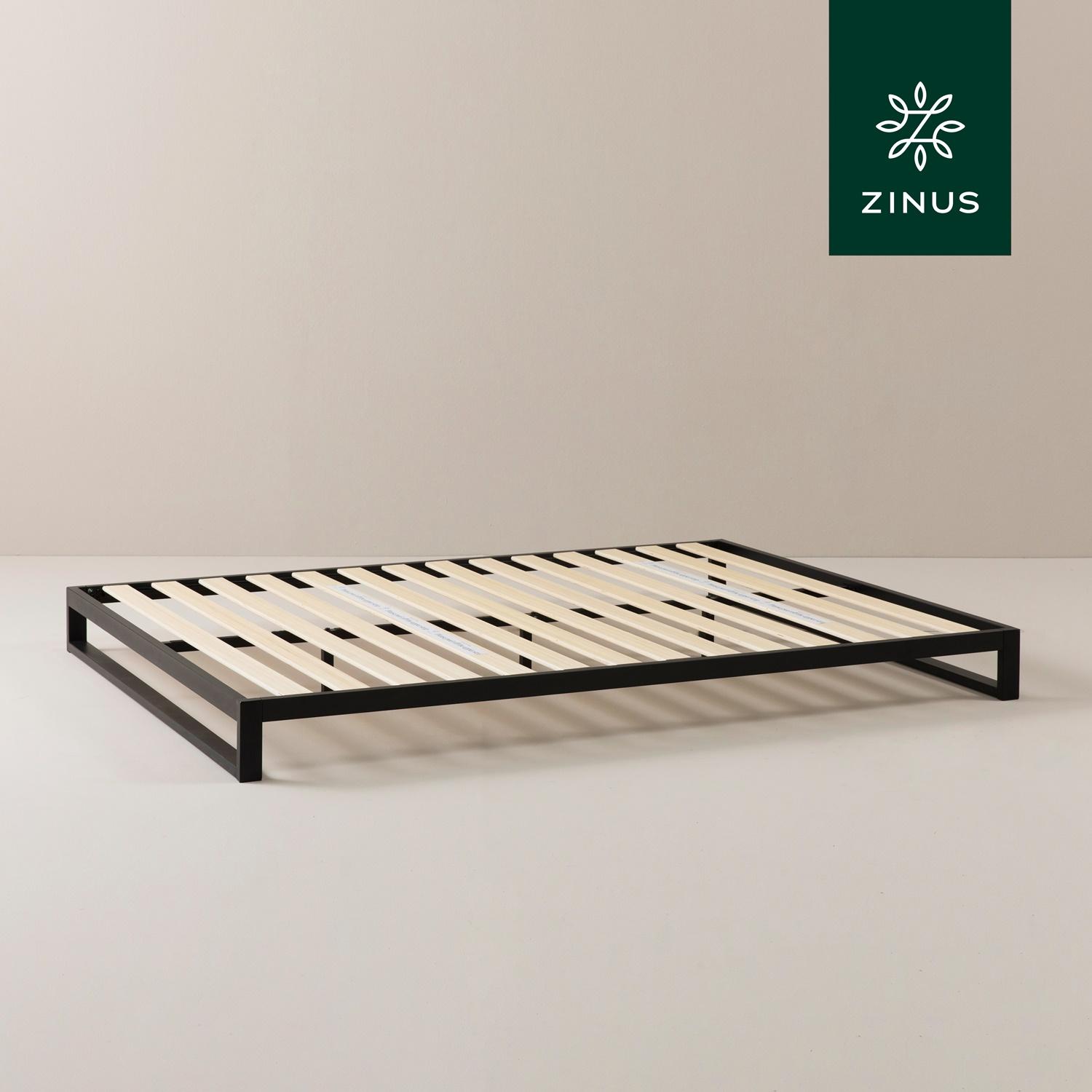 Zinus Trisha 18cm Heavy Duty Low Profile Platform Base Metal Bed Frame ...