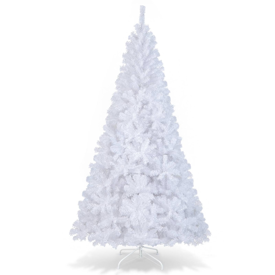Costway 2.4M Christmas Tree Snowy White Xmas Home Decoration