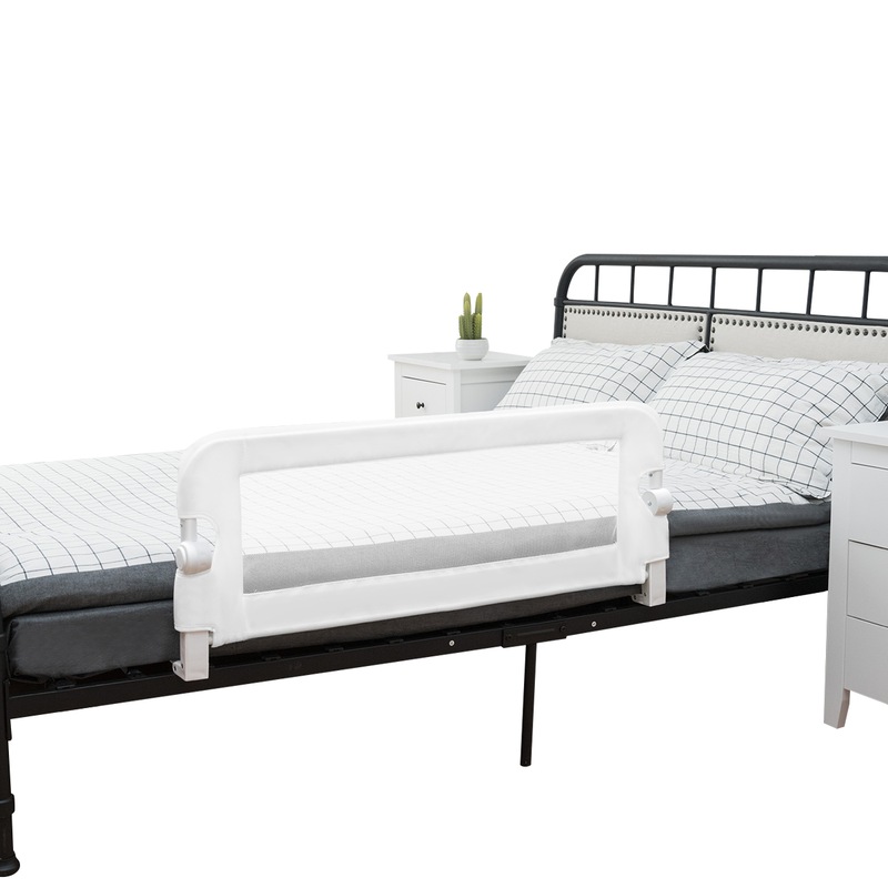 Buy Costway Adjustable Toddler Safety Bed Rail Folding Baby Cot Bed Guard Protection Fence