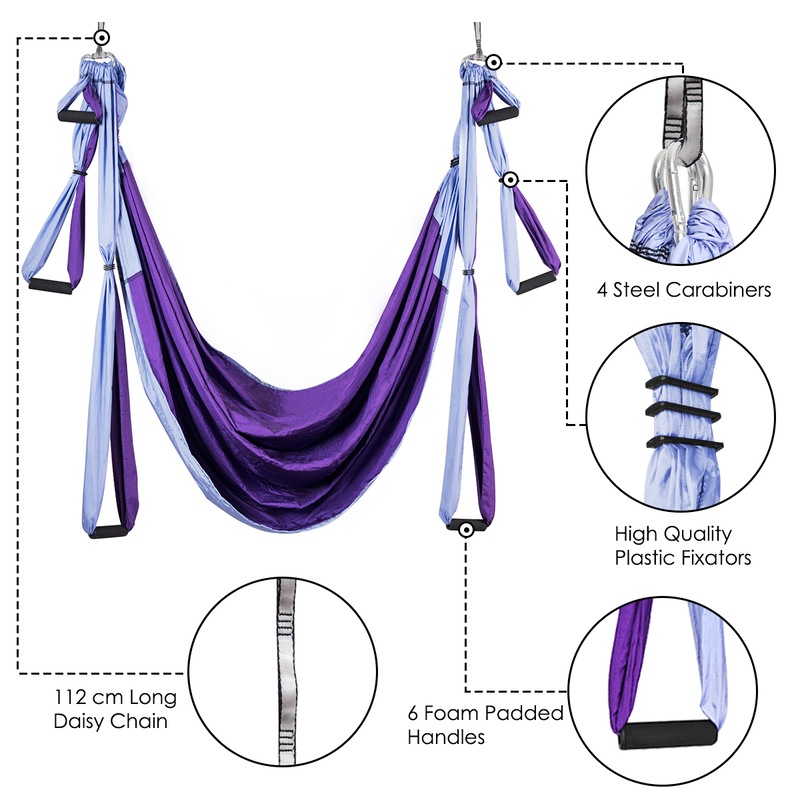 5x2.8m Yoga Pilates Aerial Silk Kit Swing Anti-Gravity Hammock | BIG W 5x2.8m Yoga Pilates Aerial Silk Kit Swing Anti-Gravity Hammock | BIG W