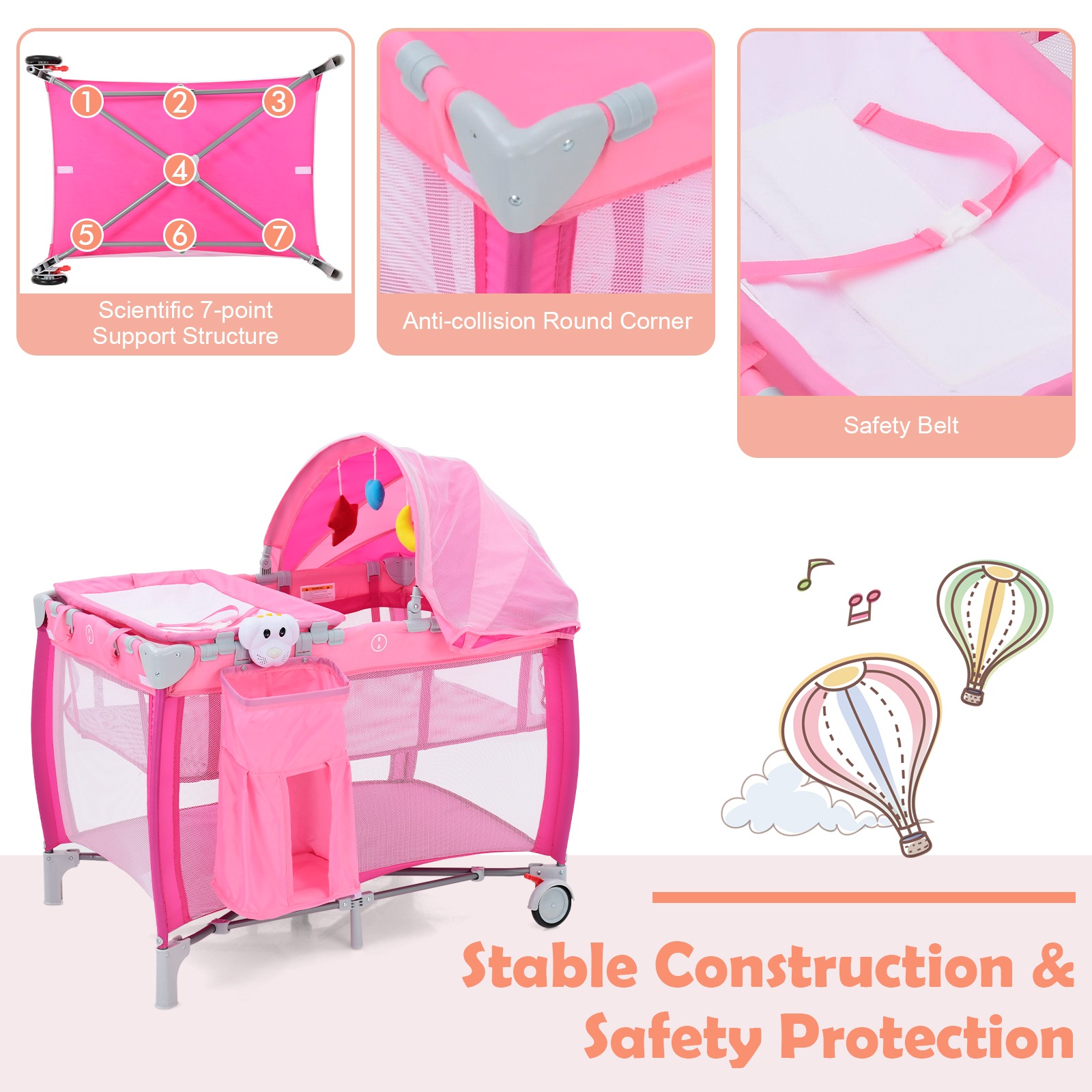 9 in 1 baby best sale carry cot