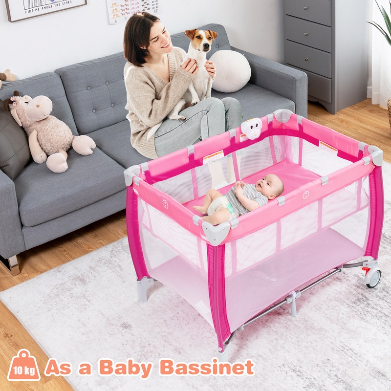 Buy Costway All IN 1 Baby Travel Cot Portable Infant Portacot