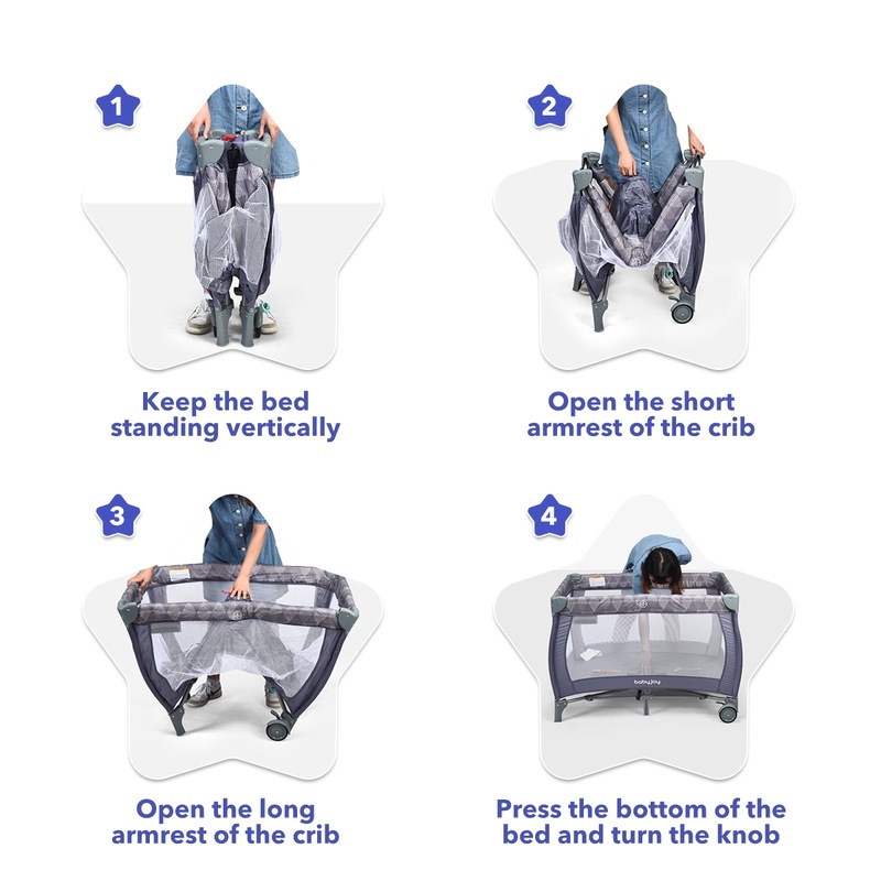 Buy Deluxe Baby Travel Cots Portable Foldable Portacot Infant