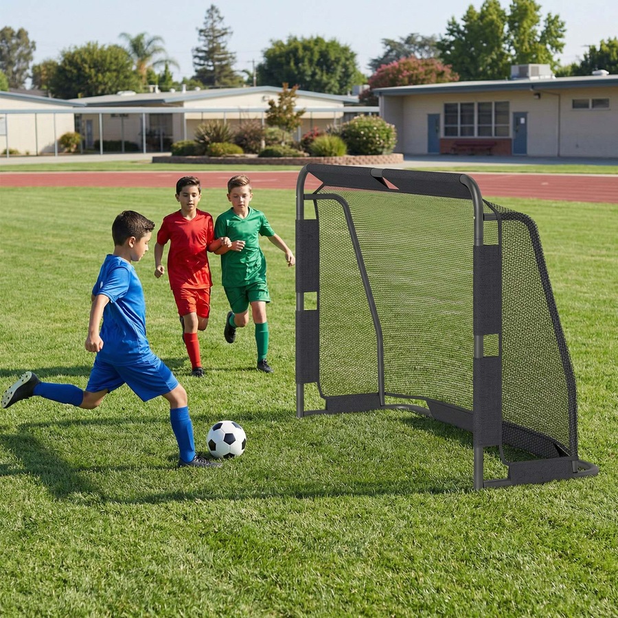 Costway 1.82x1.2m Soccer Goal Football Net Set w/PE Netting & Metal Frame Backyard Training Outdoor Sports