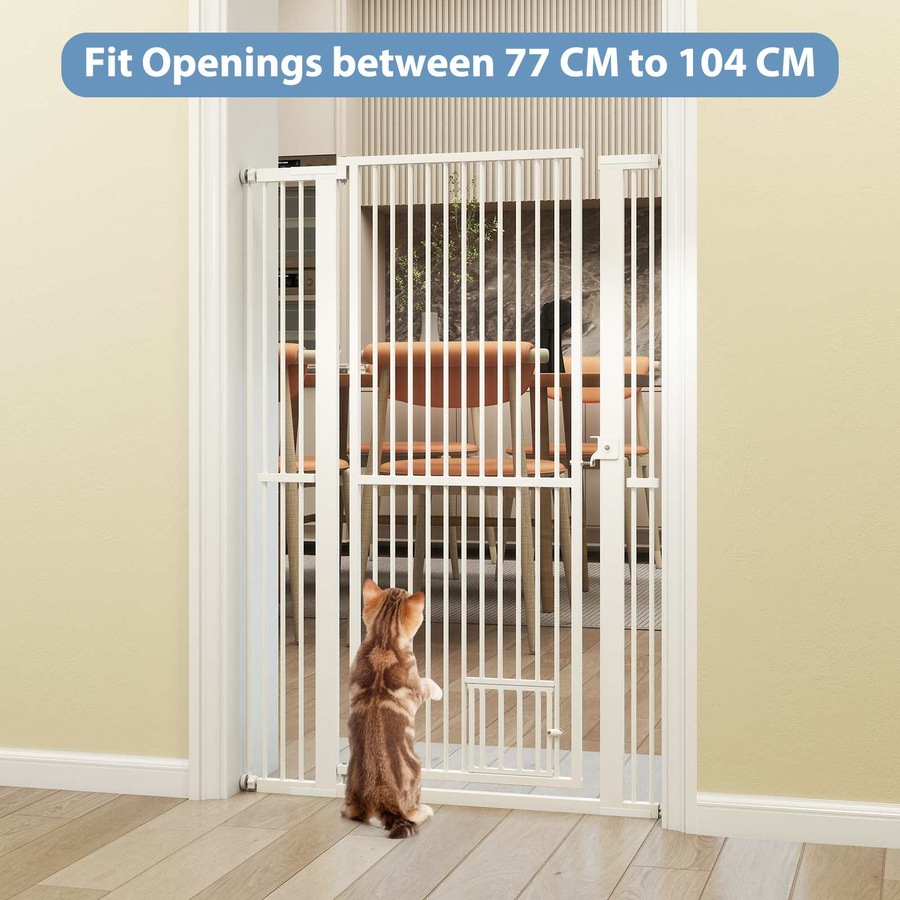front door free standing cat gate