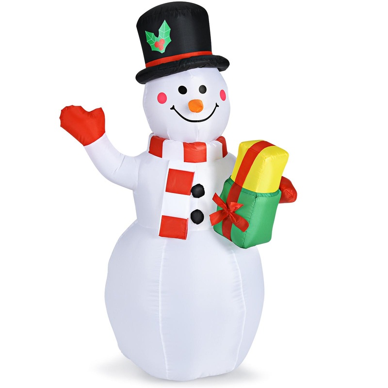 Buy Costway 150CM Inflatable Christmas Snowman Xmas Decor Colorful LED ...