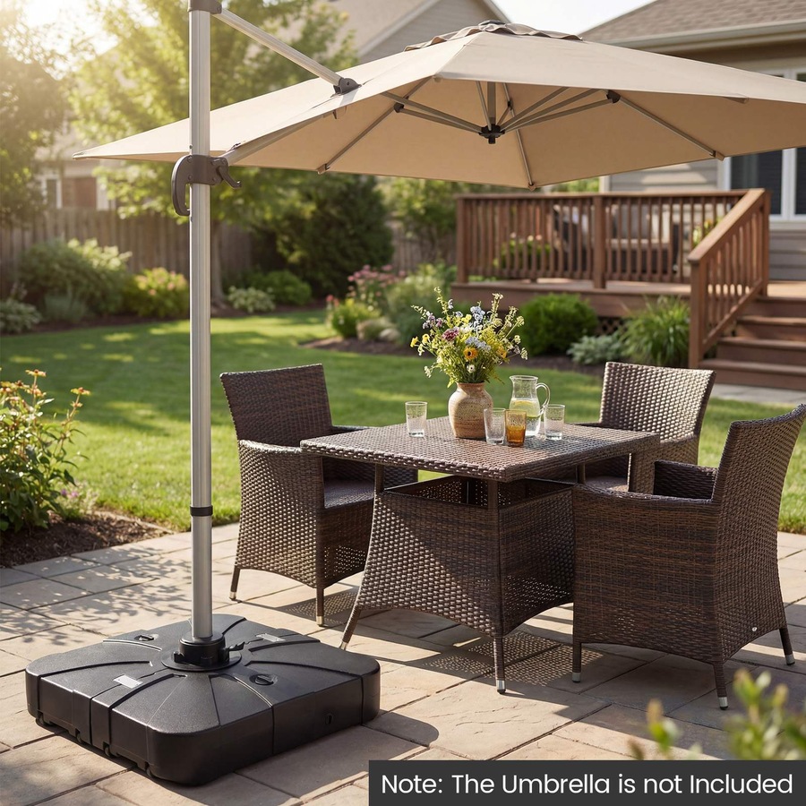 Buy Costway 170KG Outdoor Cantilever Umbrella Base Heavy Duty Offset ...
