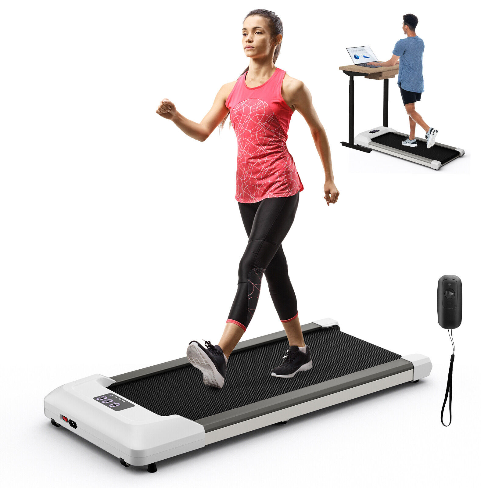Costway 2.25HP Walking Machine Electric Treadmill Running w/LED Display&Remote Control Home Gym