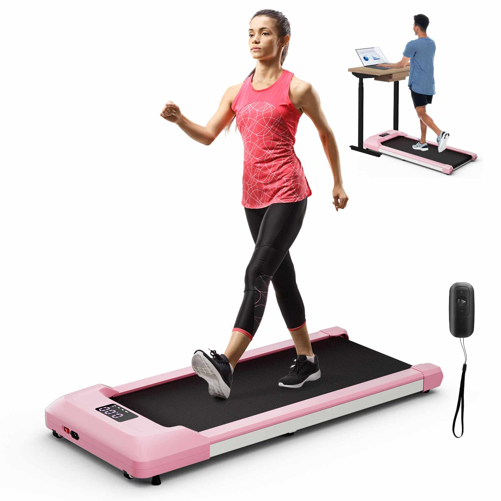 Costway 2.25HP Walking Machine Electric Treadmill Running w/LED Display&Remote Control Home Gym