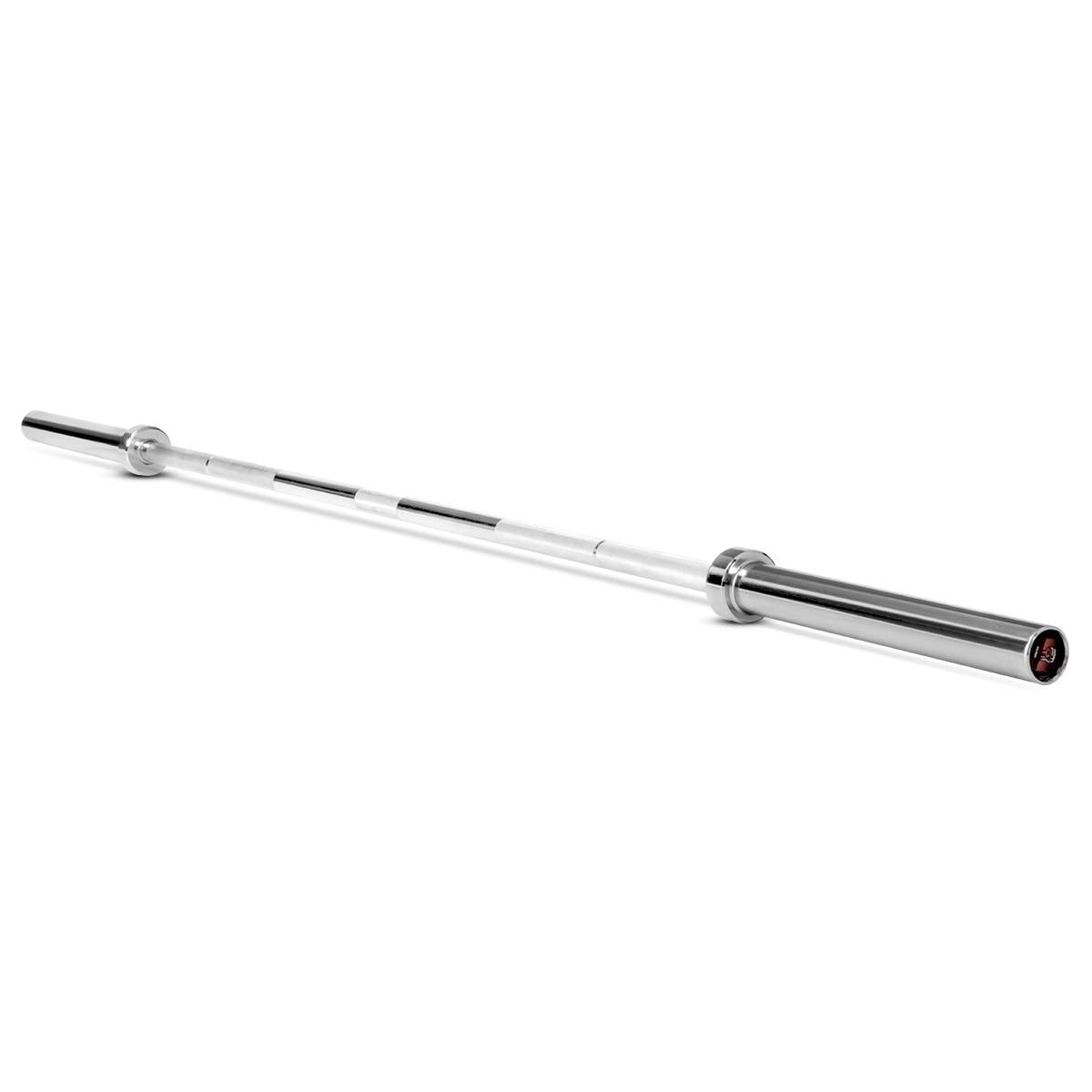 Costway 2.2M Olympic Weight Bar Solid Iron Weighted Workout Home Gym Silver