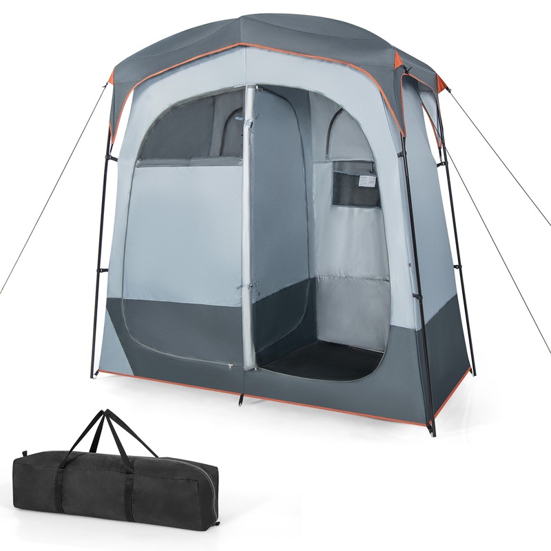Buy Costway 2Room Camping Shower Tent Portable Shower Tents Change